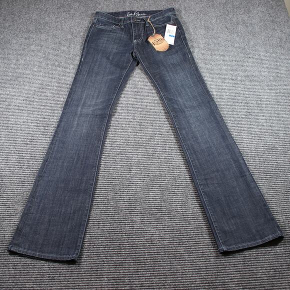 Earl Jean Jeans Womens 25x34 Blue Bootcut NWT Stud Pockets - Picture 2 of 11